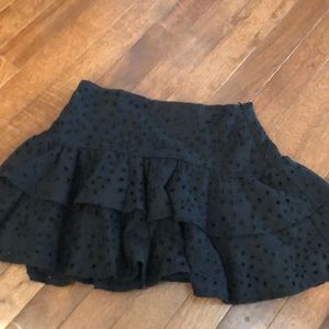 EUC Katie j nyc black eyelet skirt. Size L (girls)